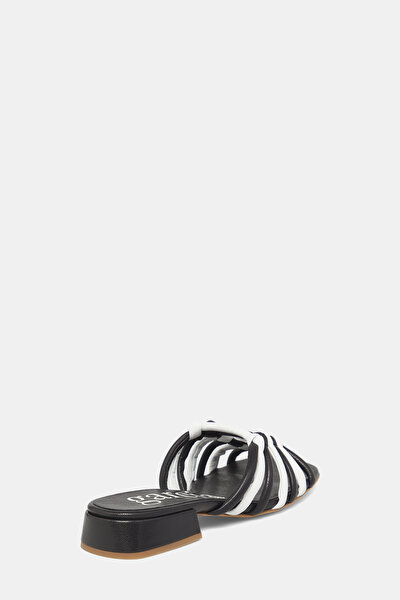 BLACK LEATHER SLIPPER 3