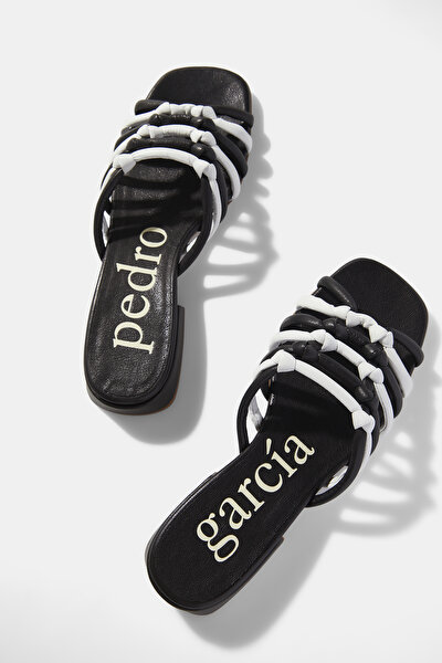 BLACK LEATHER SLIPPER 5