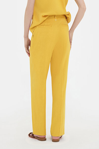 YELLOW STRAIGHT CUT TROUSERS 3