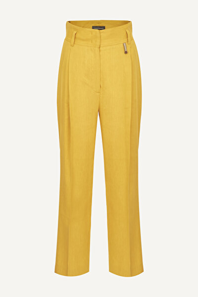 YELLOW STRAIGHT CUT TROUSERS 4