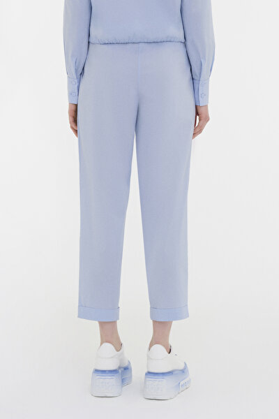 BLUE STRAIGHT CUT TROUSERS 3