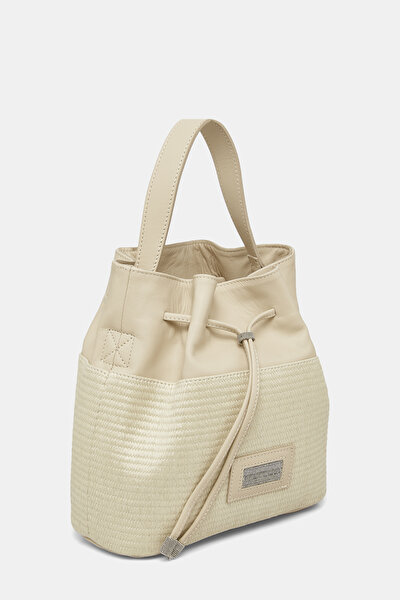 BEIGE LEATHER BAG 3