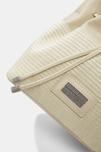 BEIGE LEATHER BAG 5
