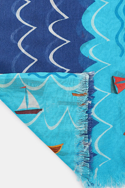 MULTICOLOR DESIGN FILLED COTTON/MODAL SHAWL 3