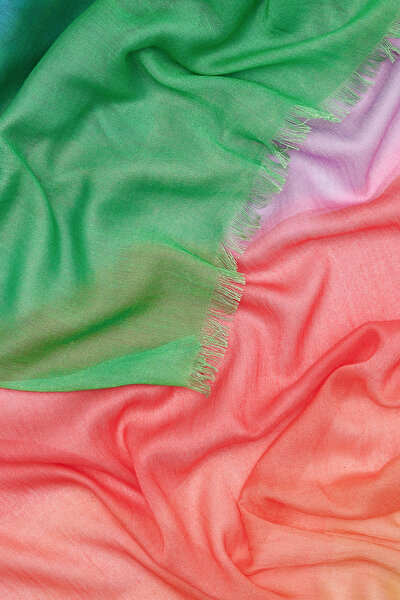MULTICOLOR DESIGN FILLED COTTON/MODAL SHAWL 4