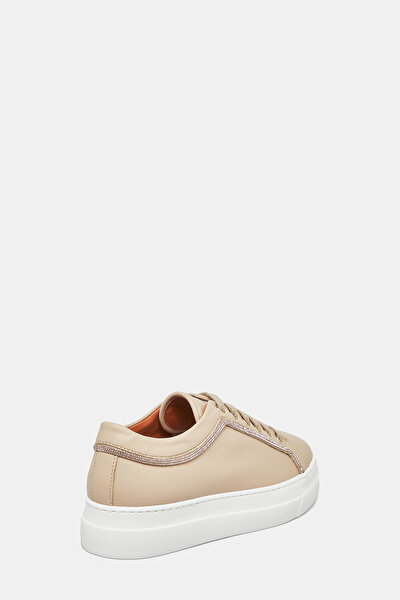 BEJ DERİ SNEAKER 3