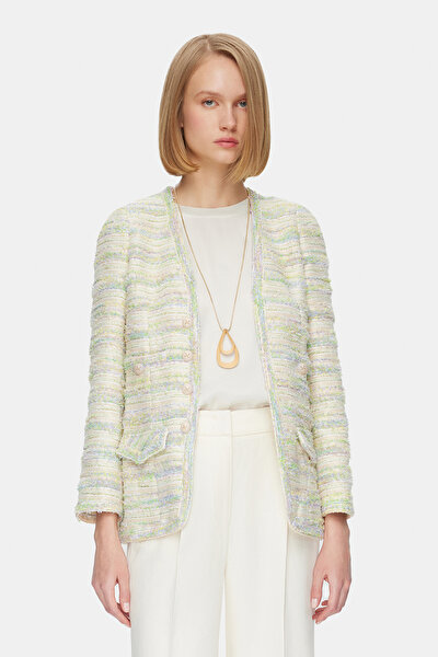 LİLAC BASIC / ROUND NECKLINE JACKET 3