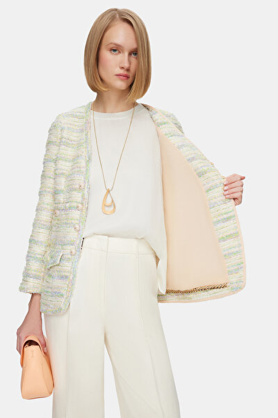LİLAC BASIC / ROUND NECKLINE JACKET 5