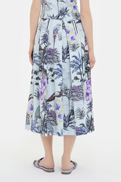 GREY DESIGN FILLED SKIRT 4