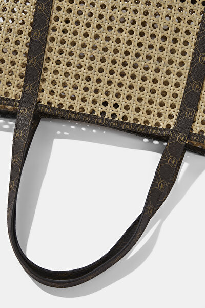 BEIGE MONOGRAM BAG 4