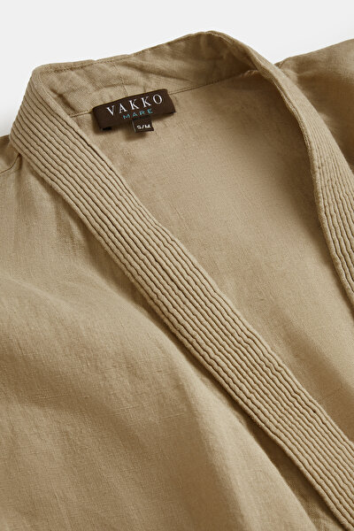 VİZON KETEN KAFTAN 3