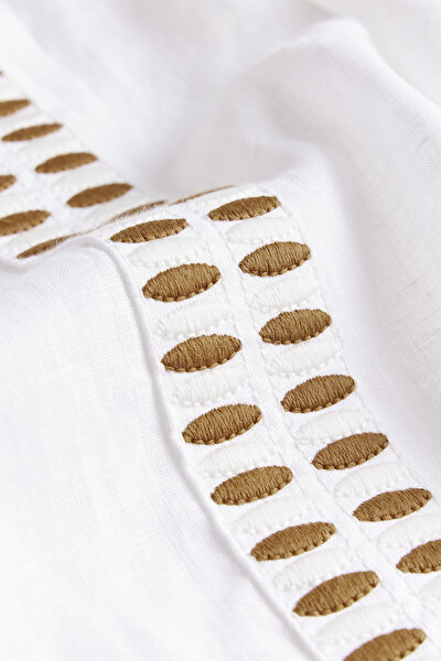 BEYAZ KETEN KAFTAN 4