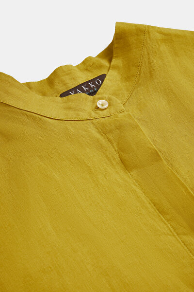 YELLOW SHORT SLEEVE DRESS 3