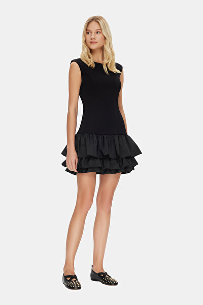 BLACK FLAT SHOES 4