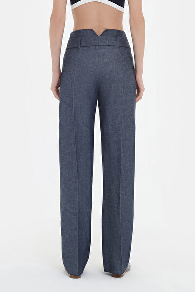 INDIGO STRAIGHT CUT TROUSERS 3