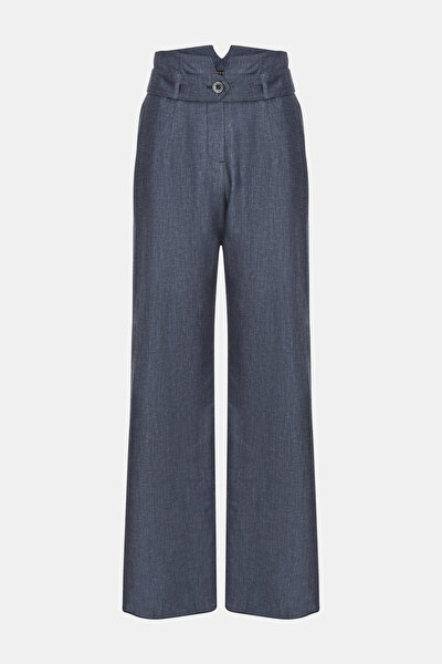 INDIGO STRAIGHT CUT TROUSERS 4