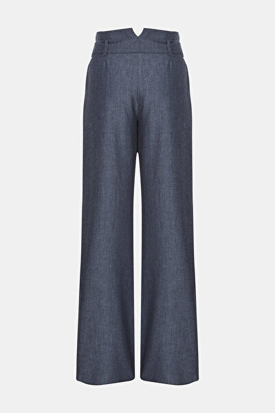 INDIGO STRAIGHT CUT TROUSERS 5