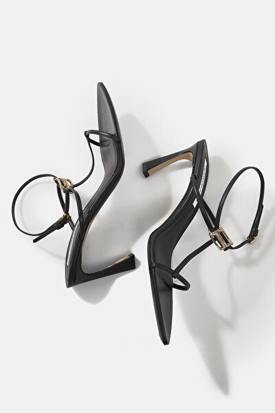 BLACK LEATHER SHOES 5