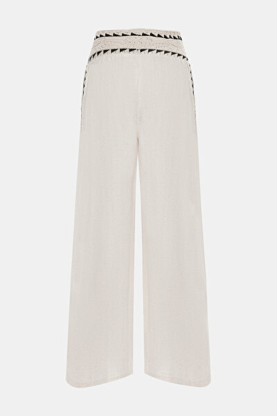BLACK WIDE LEG TROUSERS 5
