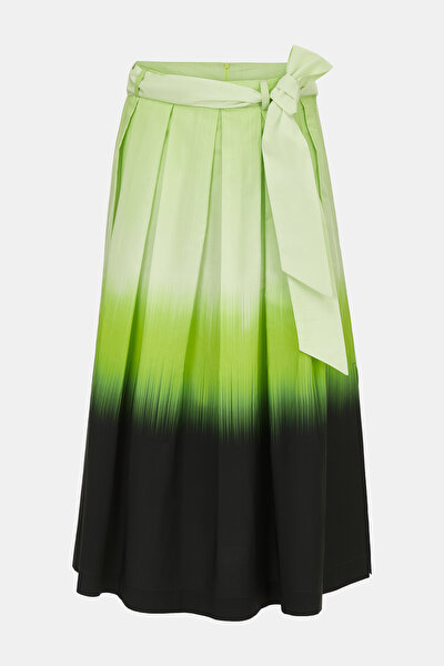 GREEN DEGRADE DESIGN MIDI SKIRT 4