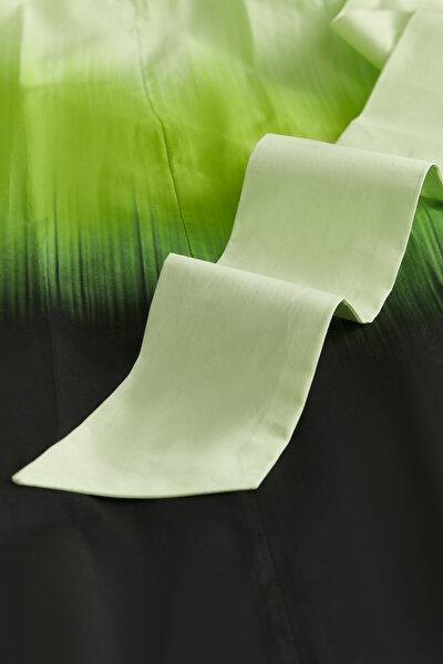 GREEN DEGRADE DESIGN MIDI SKIRT 8