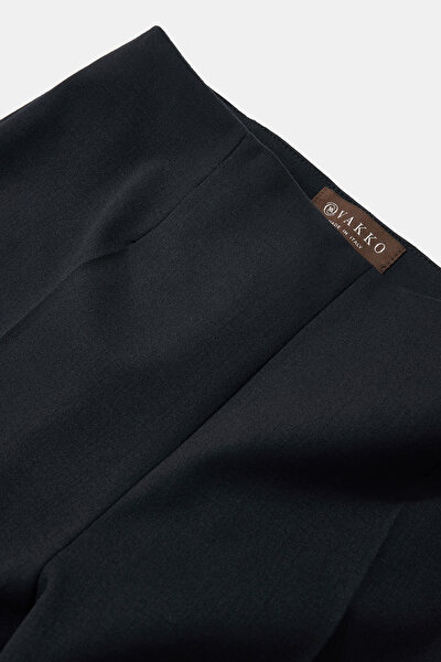 DARK NAVY BLUE SKINNY LEG TROUSERS 3