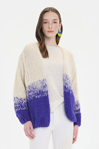 SAXE DEGRADE DESIGN CARDIGAN 3