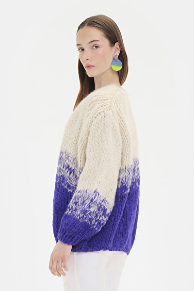 SAXE DEGRADE DESIGN CARDIGAN 4
