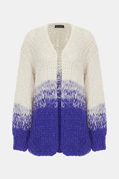SAXE DEGRADE DESIGN CARDIGAN 5