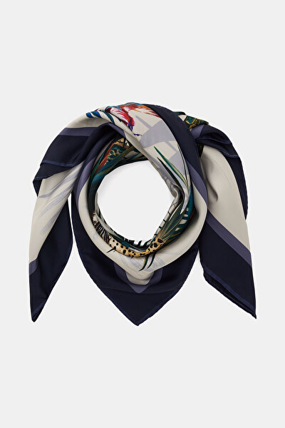 WHITE TWILL SCARF 3