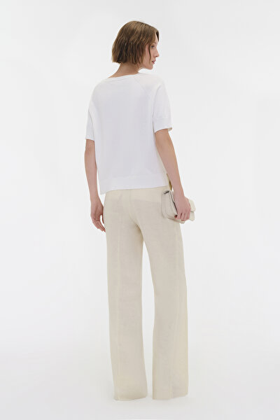 ECRU BASIC / ROUND NECKLINE TRICOT JERSEY 4