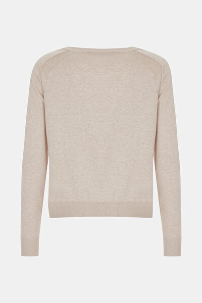 BEIGE BASIC / ROUND NECKLINE TRICOT JERSEY 5
