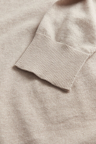 BEIGE BASIC / ROUND NECKLINE TRICOT JERSEY 8
