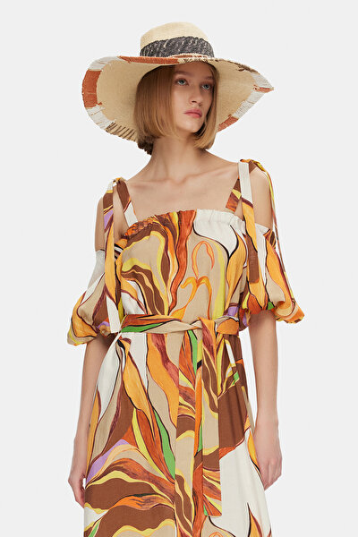 MULTICOLOR SLEEVELESS SUSPENDER MAXI DRESS 3