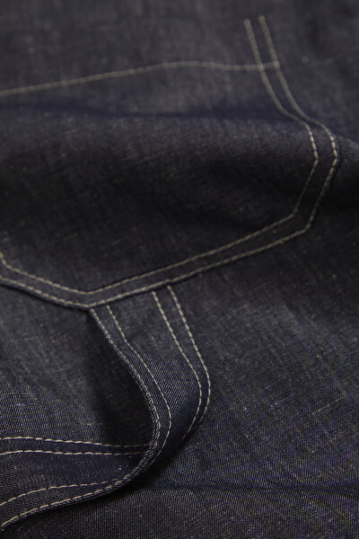 NAVY BLUE WIDE LEG TROUSERS 9