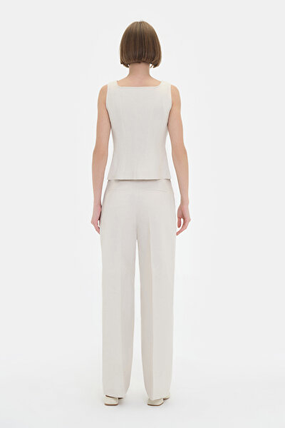 SAND STRAIGHT CUT TROUSERS 4