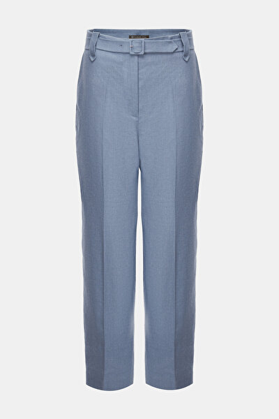 BLUE STRAIGHT CUT TROUSERS 4