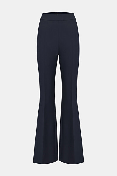 NAVY BLUE STRAIGHT CUT TROUSERS 4