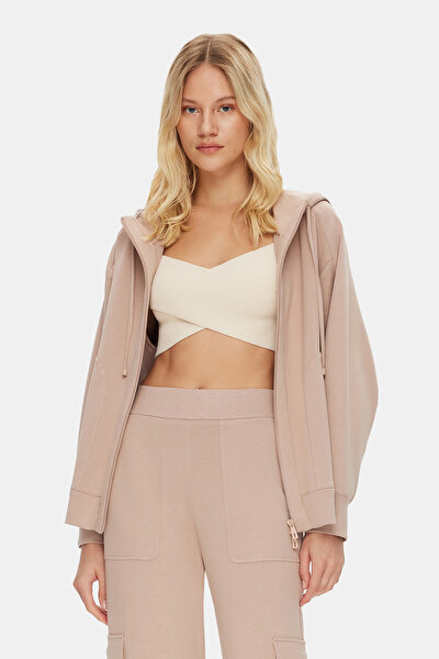 BEIGE HOODIE SWEATSHIRT 3