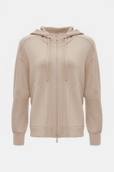 BEIGE HOODIE SWEATSHIRT 5