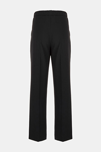 BLACK WIDE LEG TROUSERS 5
