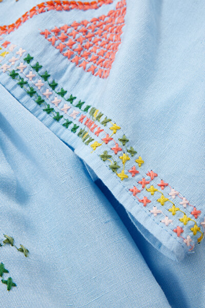 KOYU MAVİ KAFTAN 4