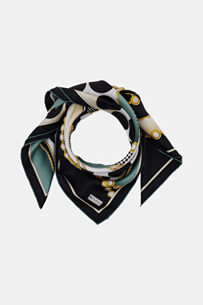 NEPHY GEOMETRIC DESIGN TWILL SCARF 3