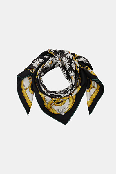 BLACK TWILL SCARF 3