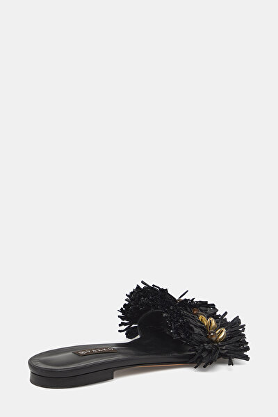 BLACK LEATHER SLIPPER 3