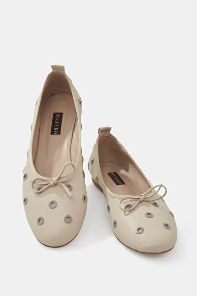 ECRU FLAT SHOES 5