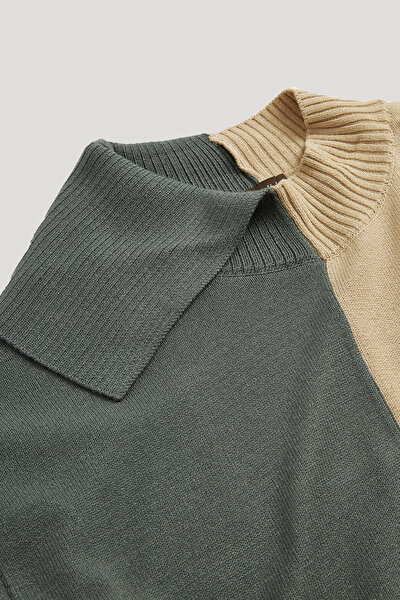 BEIGE ASYMMETRIC JERSEY 3