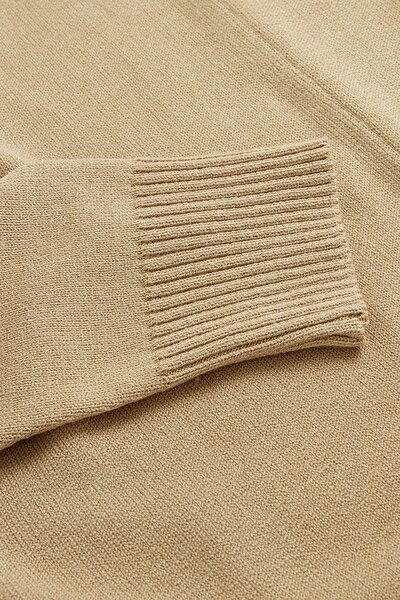 BEIGE ASYMMETRIC JERSEY 4