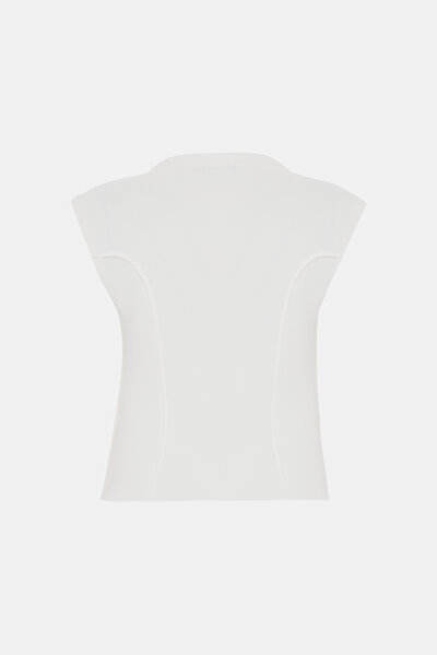 WHITE BOAT NECK JERSEY 5