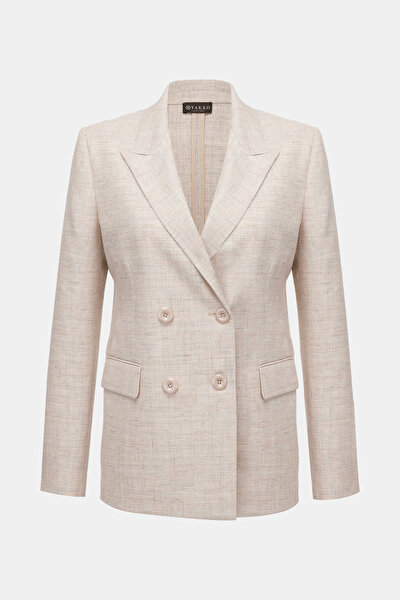 MULTICOLOR SURPLICE NECKLINE (CROSS-OVER NECKLINE) JACKET 4